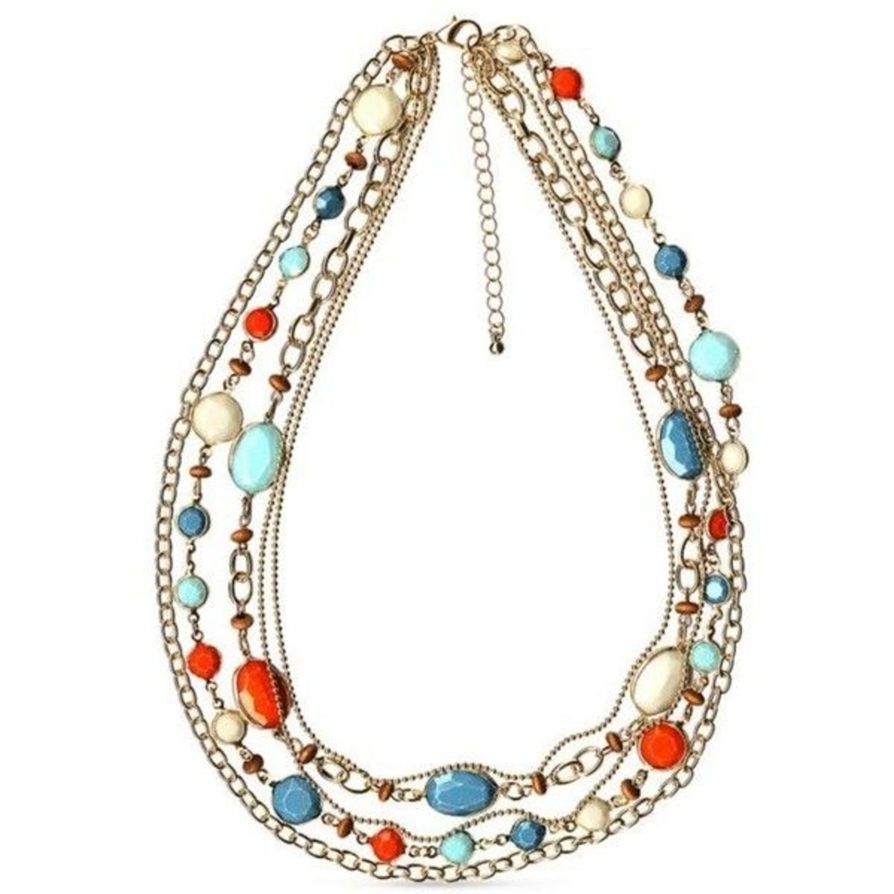 New Directions Multi Gold-Tone Tropical Oasis Multistrand